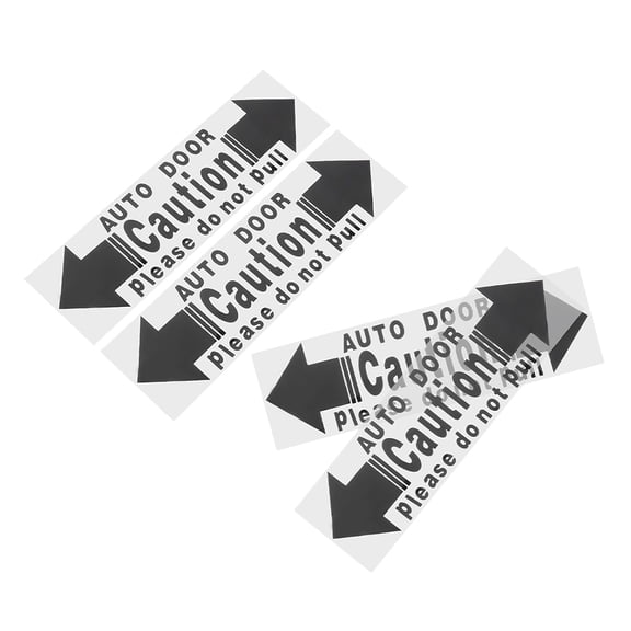 Hytrove 4-Pack Car Switch Stickers Black PVC Automatic Door Button Covers Weather Resistant