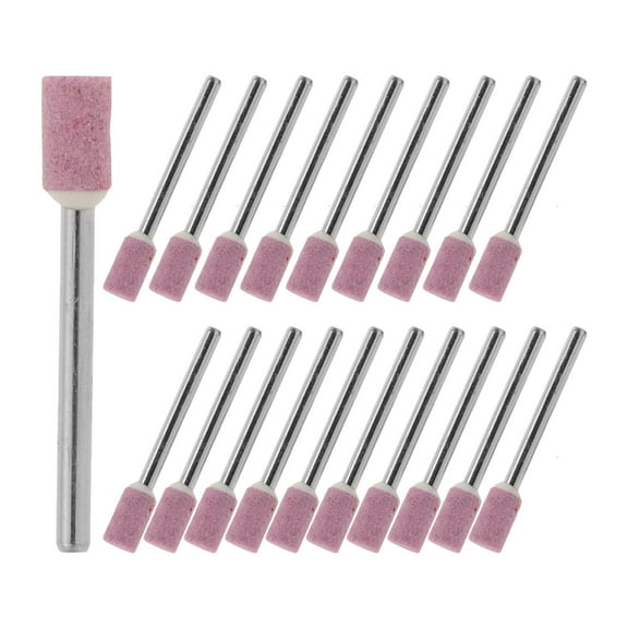 Hytrove 50Pcs Cylindrical Sanding Drill Bit for Grinding Tasks Abrasive Mounted Stone
