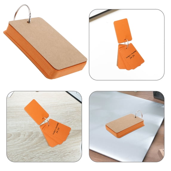 Hytrove Large Note Cards Blank Paper Card Orange Paper 50Pcs