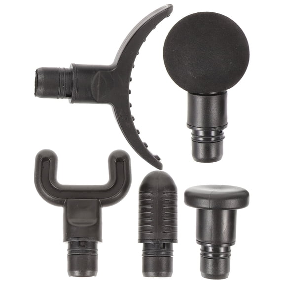 Hytrove 5Pcs Easy to Install Massage Heads Plastic Percussion Massager Attachments for Winter Indoor Workout Massage