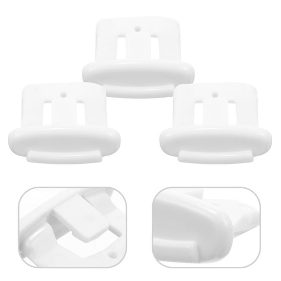 Hytrove 5Pcs Upper Rack Slide End Cap for Dishwasher Easy Installation and Stable Connection White 3.20X2.50X0.90 In