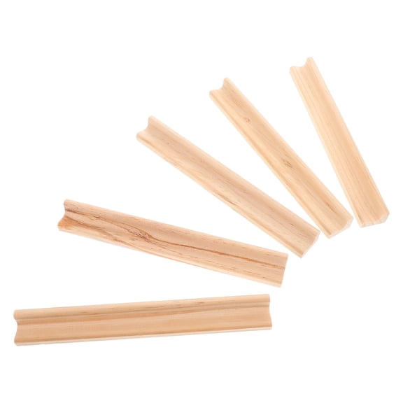 Hytrove Dominoes Holder Tray Pine Wood Beige 5Pcs Natural Finish