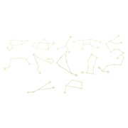 Hytrove 5 Sets Green Plastic Glowing Star Wall and Ceiling Decals