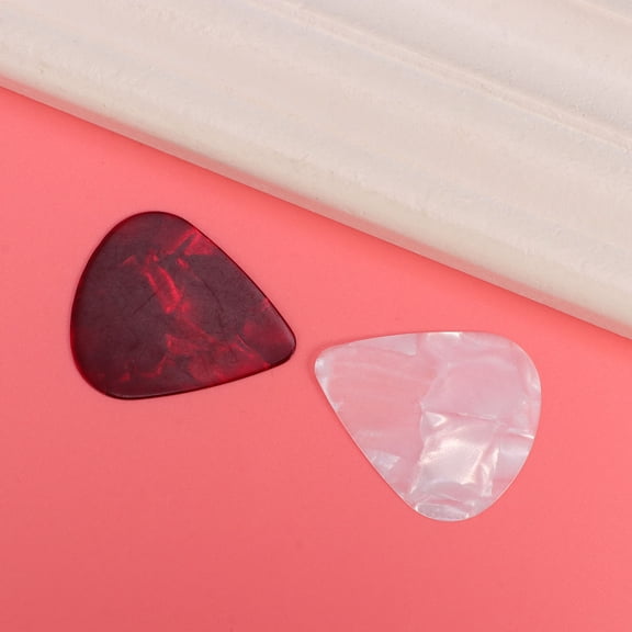 Hytrove 5 Pcs Lightweight Celluloid Guitar Picks, Easy Grip Plectrums for Acoustic Electric Guitar, Beginners, Assorted Colors
