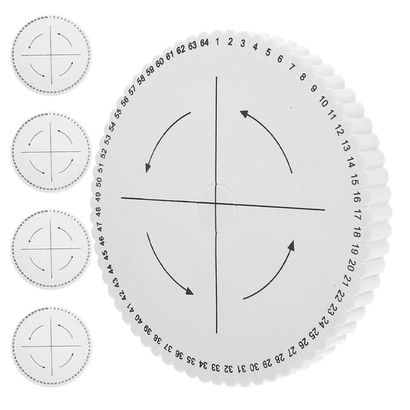 Hytrove White Foam Weaving Board with 64 Slots, Precision and Durable 5Pcs