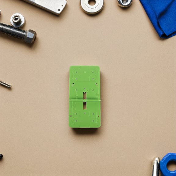 Hytrove 6Pcs Cabinet Door Hinge Template Jig Green Plastic Tool for Precise Drilling
