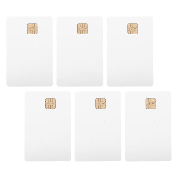 Hytrove 6pcs Blank PVC , White ID Cards for Truck Driver Identification, Access Badge and Credential Printing