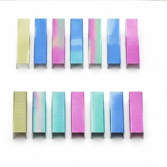 Hytrove 8000Pcs Multi Color Staples for Desk Stapler, Standard Refills for Efficient File Management