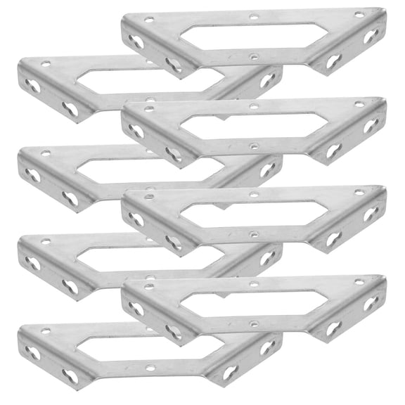 Hytrove 8Pcs Adjustable Angle Metal Brackets, Fixing Support Frame Hardware for Furniture, Cabinets, Shelves, Home