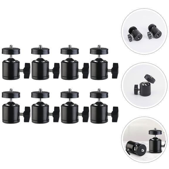 Hytrove 8Pcs Metal Tripod Mount Plate for 360 Degree Rotation and Live Streaming 11.8x7.9x3.9in