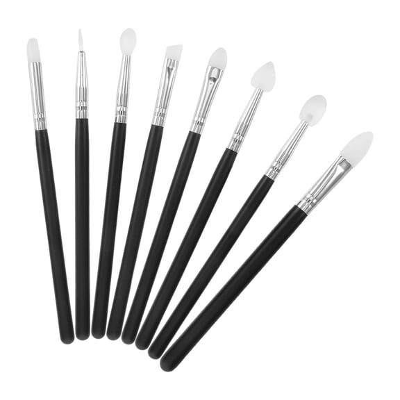 Hytrove 8Pcs Silicone Brush Set for Painting Non Stick Resin and Clay Modeling Tools