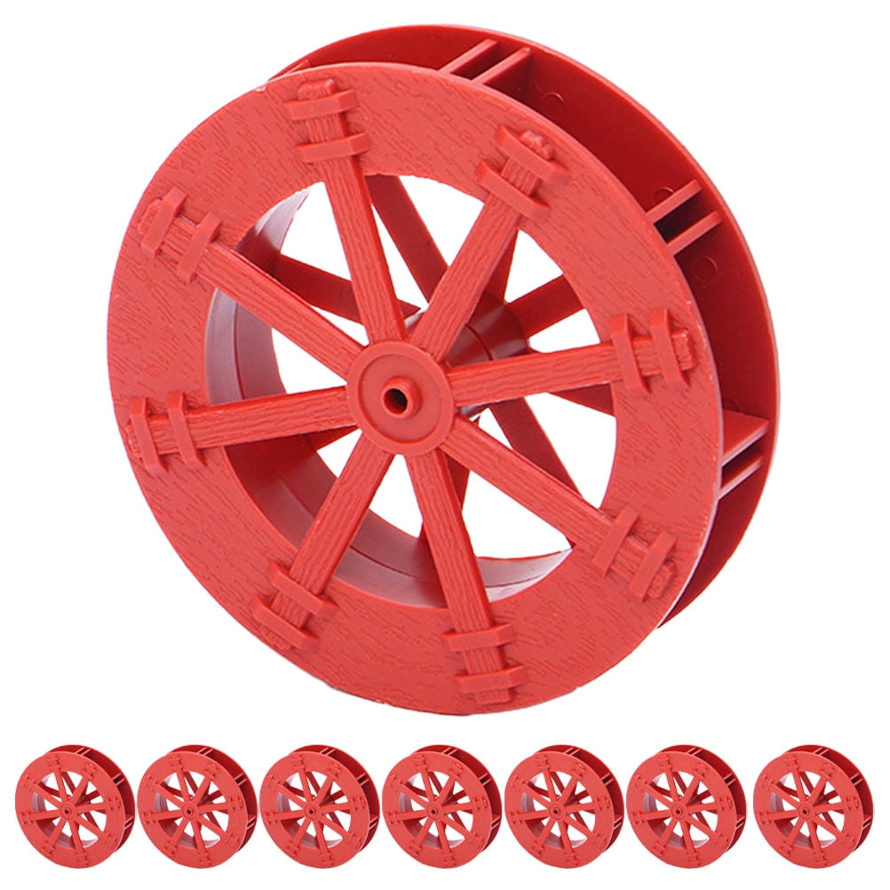 Hytrove 8Pcs Water Wheels Rotating Wheel Red Plastic for Fish Tank and ...