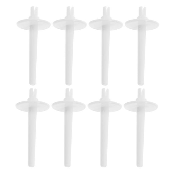 Hytrove 8Pcs White Plastic Thread Holder Stand Sewing Machine for Stable Thread Insertion