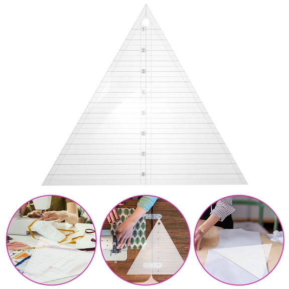 Hytrove Acrylic Triangle Quilting Ruler Template for Patchwork Sewing