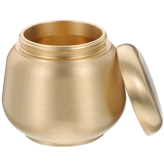 Hytrove Airtight Tea Canister Copper Food Storage with Lid for Tea Lovers 1Pcs
