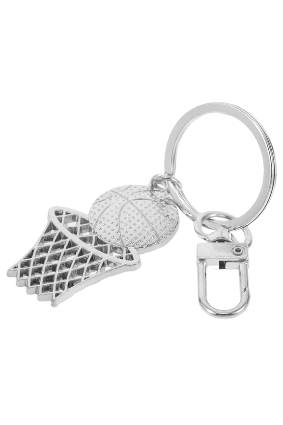 Basketball Keychain Zinc Alloy Accessory for Sports Events Basketball Fans 1Pcs