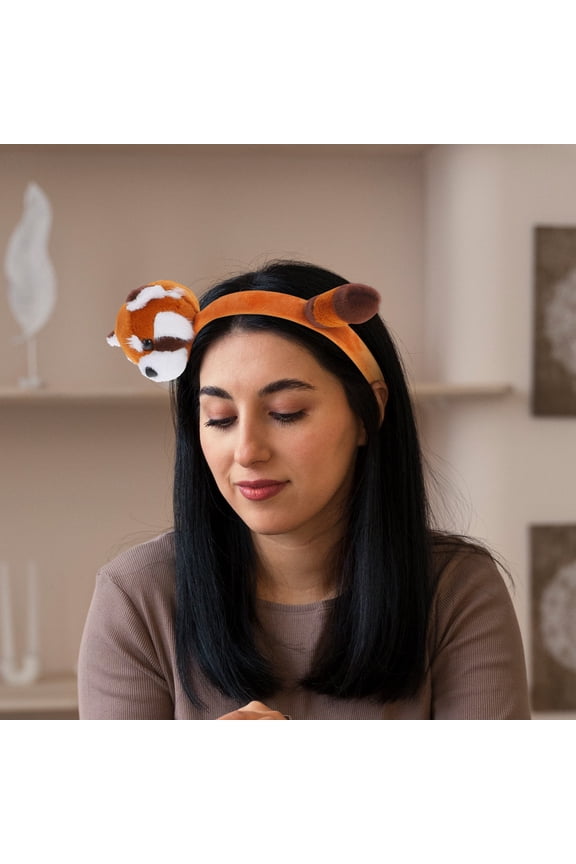 Bear Ears Headband Raccoon Headband Cloth Face Washing For Teens Spa Use 1Set