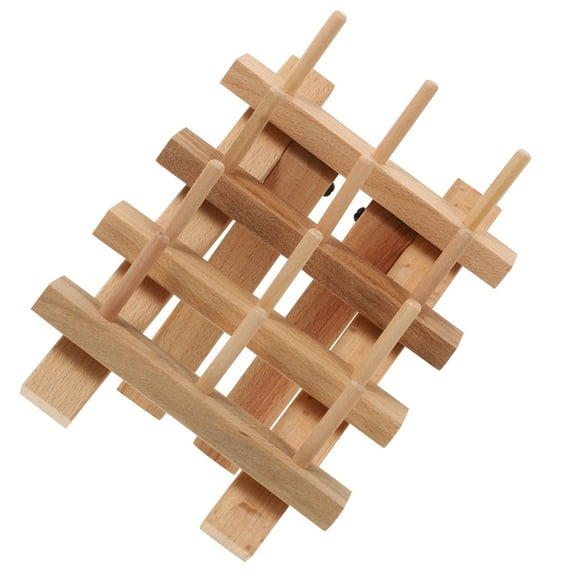 Hytrove Wooden Bobbin Stand for Studio Use - 1 Piece Organizer for Sewing and Crafting