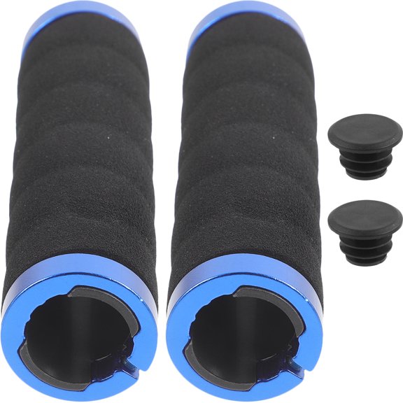 Hytrove Foam Bike Handlebar Grips 1 Pair 5.5x1.2in Metal Core for Mountain Bike Cycling Comfort and Grip