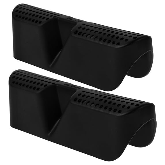 Hytrove ABS Car Air Outlet Under Seat Protective Cover Black 1 Pair 6.1X2.0X1.4in