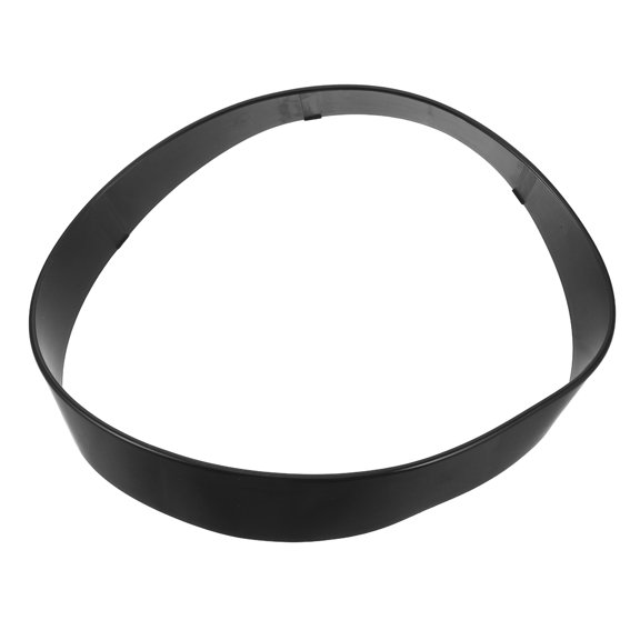 Hytrove Black Plastic Clock Bezel Lightweight and Sturdy Round Frame for Office Decor