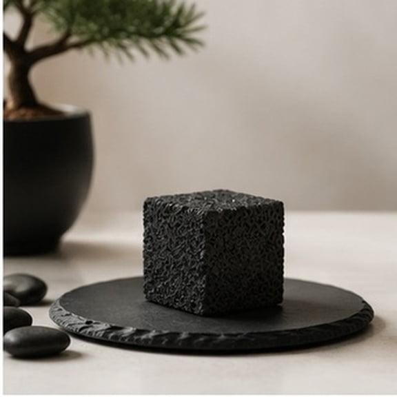 Hytrove Black Volcanic Stone Diffuser, Pocket Size Decor for Desk, Bathroom and Travel Use