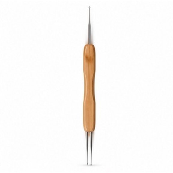Hytrove Brown Hair Crochet Needles with Comfortable Grip, Lightweight Loc Tool for Braids, Dreadlocks and Styling