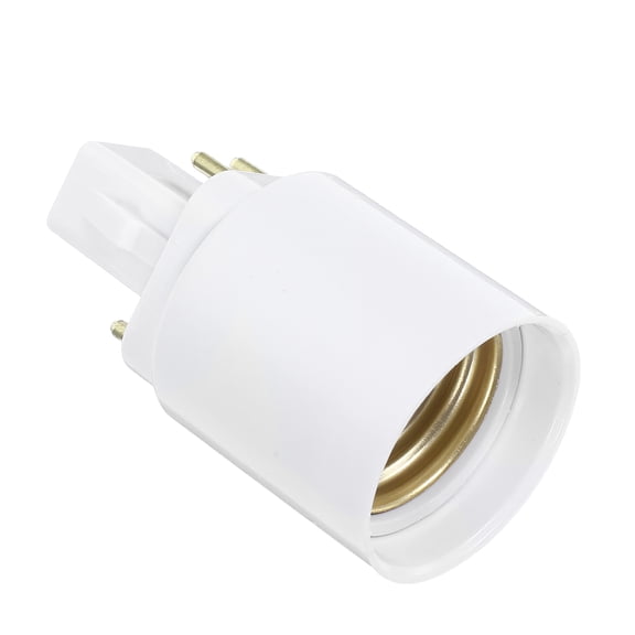 Hytrove White Plastic Light Bulb Socket Adapter Converter for Home and Office Use, Easy Installation and Design