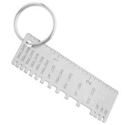 Hytrove Welding Thickness Gauge Stainless Steel Accurate Measurement Plated Silver for Weld Use