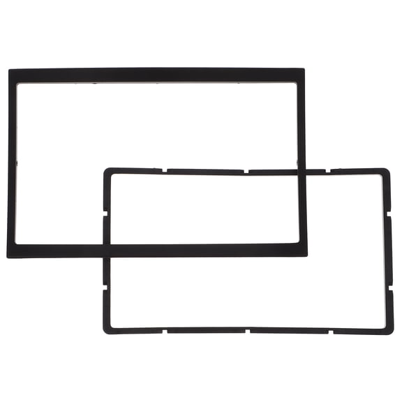 Hytrove Car Stereo Mounting Kits Car Stereo Frame Black ABS 1Pack