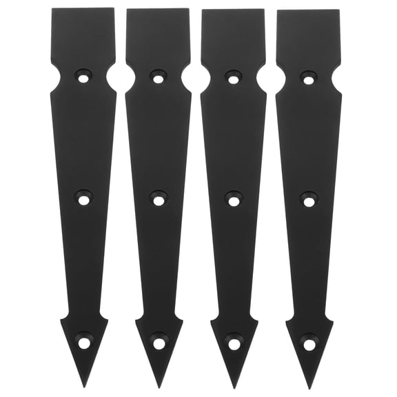 Hytrove Carbon Steel Black Barn Door Hardware Decorative Barn Door Hinges 20.50X3.30X0.50Cm For Homeowners