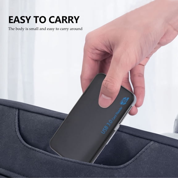 Hytrove Card Readers for Computer USB 3.0 Compact Flash Multi Reader Black 1Pcs