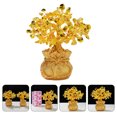 Hytrove Chinese Style Golden Crystal Money Tree for Lucky Home and ...
