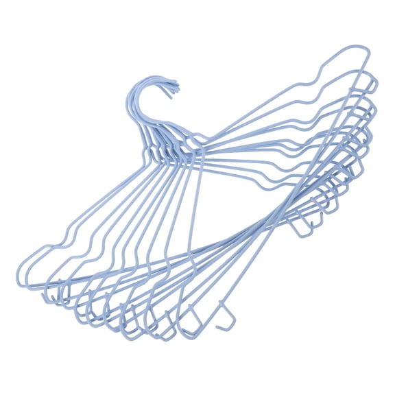 Hytrove Coat Hangers Clothes Hangers Sky-Blue 10Pcs