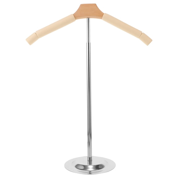 Hytrove Clothes Showing Stand 1Set Stainless Steel Wood Foam T Shape for Man Clothes Home Office