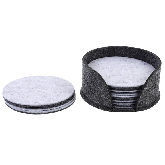 Hytrove Coffee Cup Coaster Felt Mats Anti Slip Heat Resistance 10Pcs Daily Life Black Grey