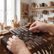 Hytrove Coffee Plastic Rattan Weaving Material for Patio Chair and Table Repair with Flexible Design