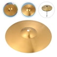 thumbnail image 1 of Hytrove Cymbals Replacement Accessories 1Pcs Golden for Practice Drum Kit, 1 of 8