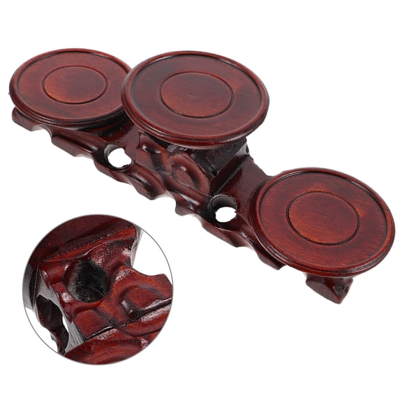 Hytrove Dark Brown Wooden Riser Square 1Pcs Perfect for Home Owners and Collectors