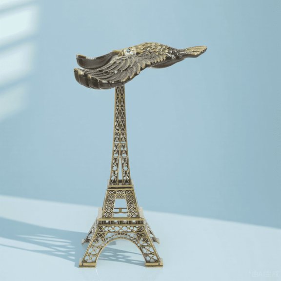 Hytrove Balancing Eagle Statue Alloy Figurine for Home and Office Decor