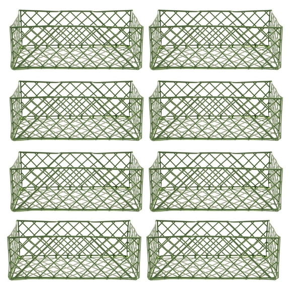 Hytrove Floral Mud Frame Rectangular 10Pack 9.3x4.3in