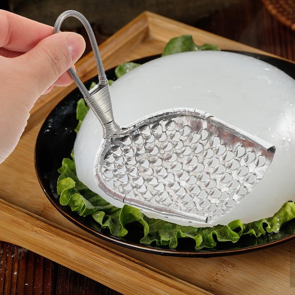 Hytrove Manual Noodle Scraper Stainless Steel Kitchen Tool for Cold Noodles Jelly Cheese