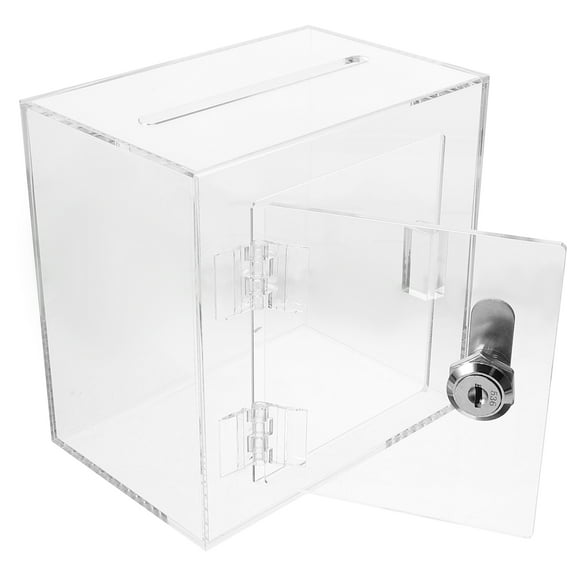 Hytrove Storage Holder Box Transparent 1Pcs 5.9x5.9x3.9in