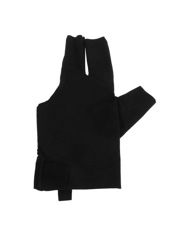 Breathable Pool Gloves Black Three-Finger Design Durable