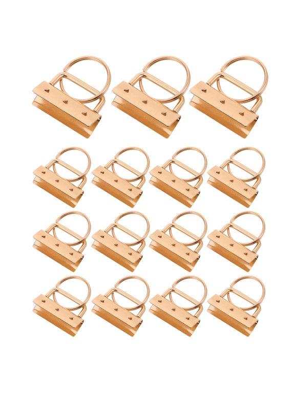 Golden Metal Webbing Clips, Keychain Fob and Strap Buckle for DIY, Fashionable and Durable, 30Pcs