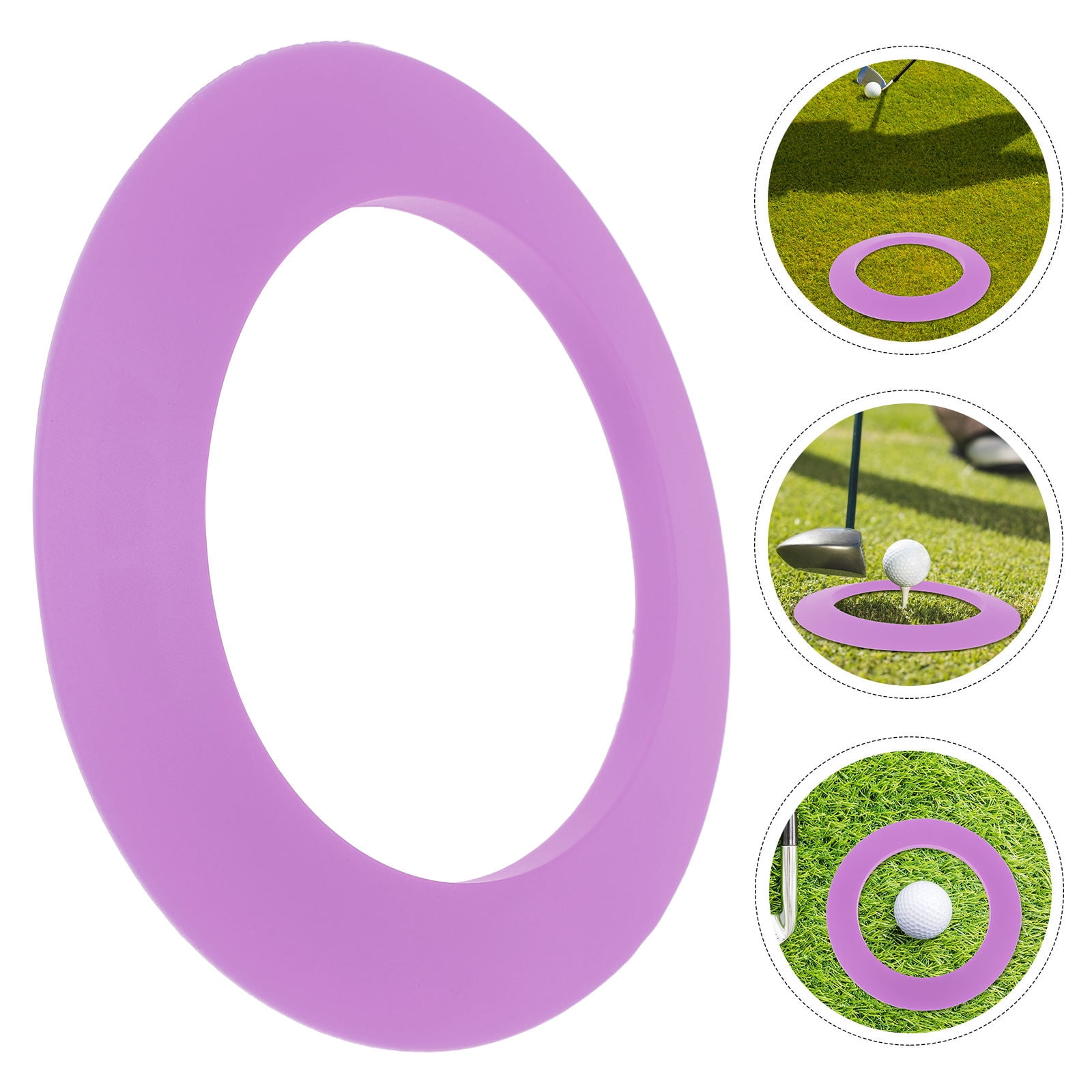 Hytrove Golf Putting Hole Cup Ring 1Pack Purple Silicone for Training ...