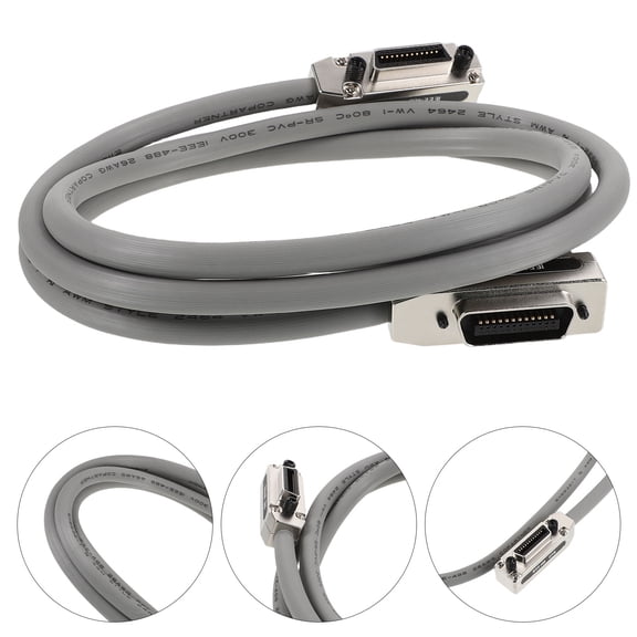 Hytrove 2 Meter GPIB Cable with Sturdy Metal Connectors for High-Speed Data Transfer in Lab Equipment