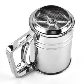 Hytrove Stainless Steel Flour Sieve with Plated for Baking Cake and Bread Preparation
