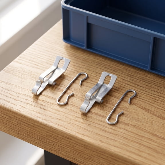 Hytrove Heavy Duty Aluminum Gutter Clips Easy Installation for Home 40Pcs