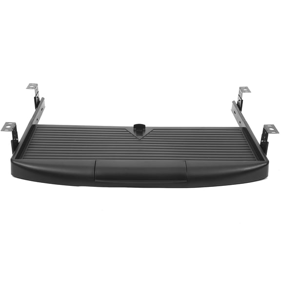 Hytrove Keyboard Tray Under Desk Noise- Slide Rail Multi-Purpose Storage Desk Organizers Keyboard Guide Rail